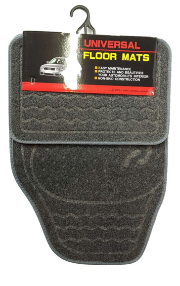Imagen de JUEGO DE ALFOMBRAS DE MOQUETTE COLOR GRIS