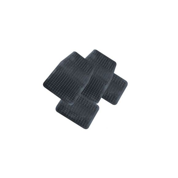 Imagen de JUEGO DE ALFOMBRAS DE GOMA COLOR NEGRO