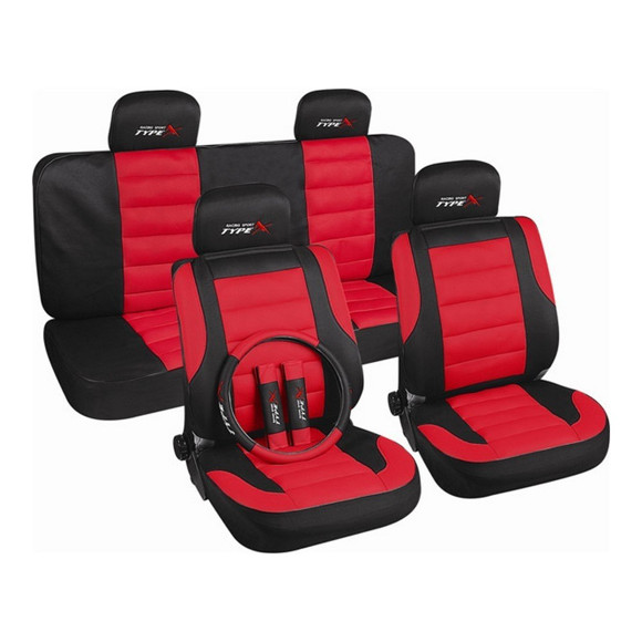 Imagen de KIT JUEGO DE FUNDAS CUBRE ASIENTO + CUBRE VOLANTE