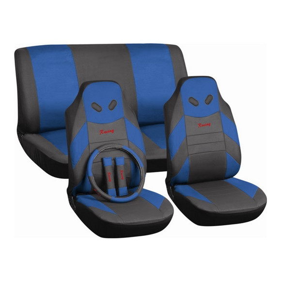 Imagen de KIT JUEGO DE FUNDAS CUBRE ASIENTO + CUBRE VOLANTE