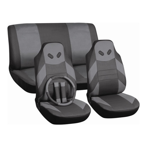 Imagen de KIT JUEGO DE FUNDAS CUBRE ASIENTO + CUBRE VOLANTE