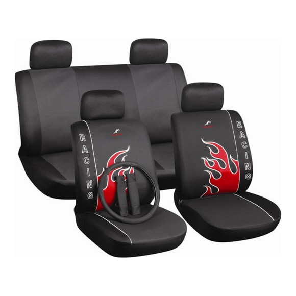 Imagen de KIT JUEGO DE FUNDAS CUBRE ASIENTO + CUBRE VOLANTE