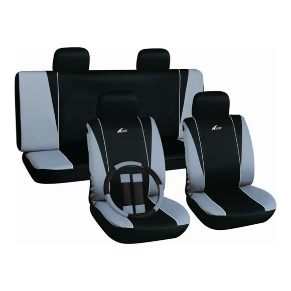 Imagen de KIT JUEGO DE FUNDAS CUBRE ASIENTO + CUBRE VOLANTE
