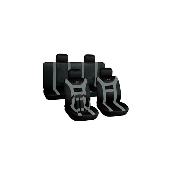 Imagen de KIT JUEGO DE FUNDAS CUBRE ASIENTO + CUBRE VOLANTE