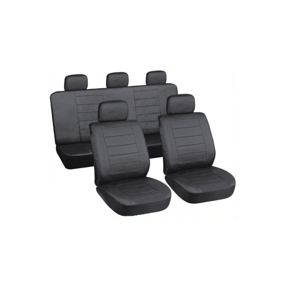 Imagen de JUEGO DE FUNDAS CUBRE ASIENTO COLOR NEGRO