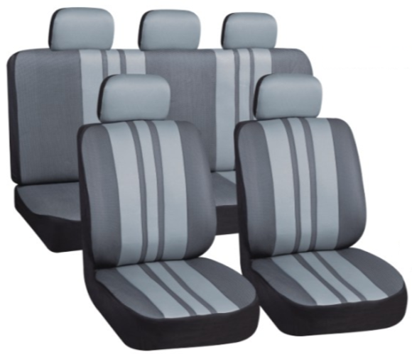Imagen de JUEGO DE FUNDAS CUBRE ASIENTO COLOR GRIS OSCURO