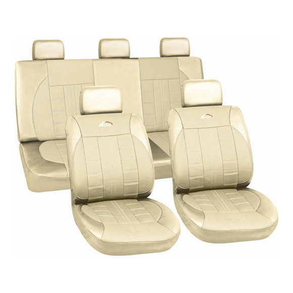 Imagen de JUEGO DE FUNDAS CUBRE ASIENTO COLOR BEIGE