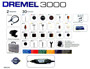 Imagen de MINI TORNO DREMEL 3000 + FLEXIBLE + 30 ACCESORIOS