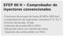 Imagen de PROBADOR DE INYECTORES BOSCH EFEP60H DE HASTA 400 BAR