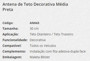 Imagen de ANTENA DE TECHO PARA AUTO DECORATIVA 30CM NEGRA