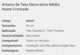 Imagen de ANTENA DE TECHO PARA AUTO DECORATIVA 30CM NEGRA Y PLATEADA