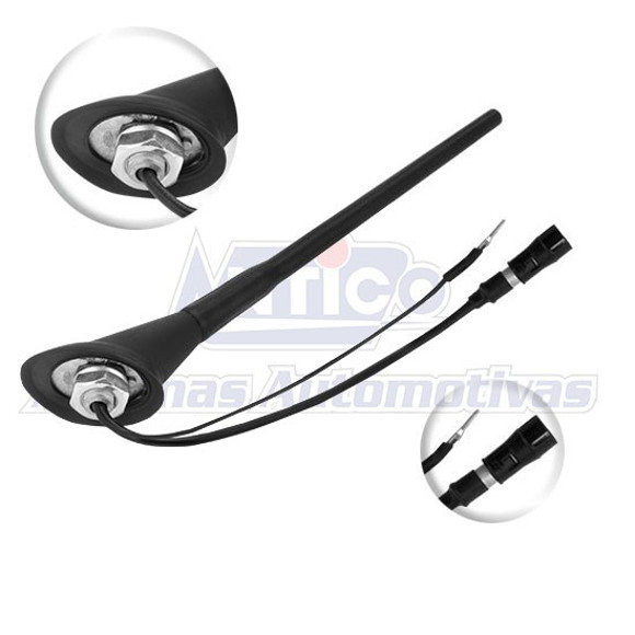 Imagen de ANTENA DE TECHO PARA AUTO VW GOL G5/G6/FOX 2008 60 GRADOS