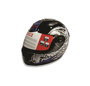 Imagen de CASCO INTEGRAL PARA MOTO NEGRO CON AZUL (CALAVERA)