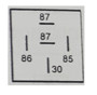 Imagen de MINIRELAY/RELE 24V 5 TERMINALES CON SOPORTE