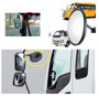 Imagen de ESPEJO RETROVISOR UNIVERSAL REDONDO OMNIBUS/CAMION 140MM