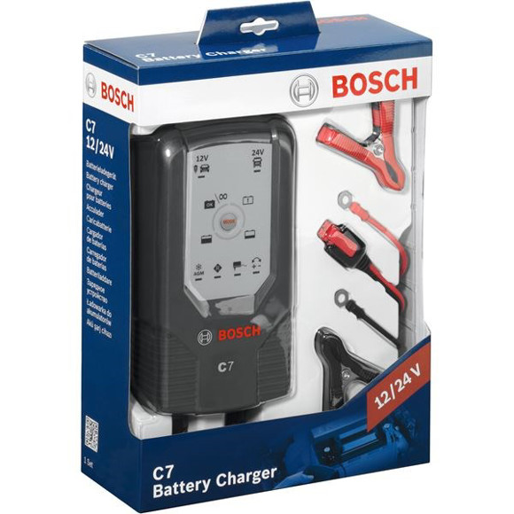 Imagen de CARGADOR DE BATERIAS BOSCH C7 12V/24V 220V 7,0AMP