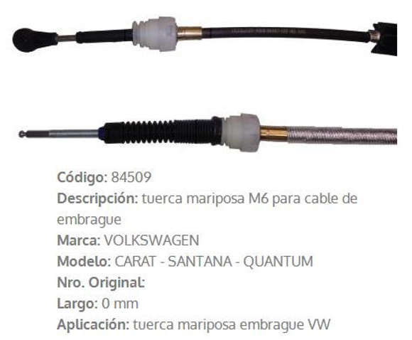 Imagen de MARIPOSA PARA CABLE EMBRAGUE VW FUSCA/BRASILIA/KOMBI