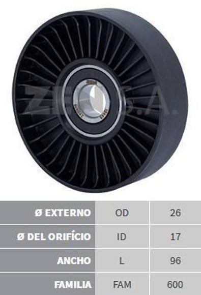 Imagen de POLEA TENSORA ALTERNADOR KIA CARNIVAL/CERATO/SOUL