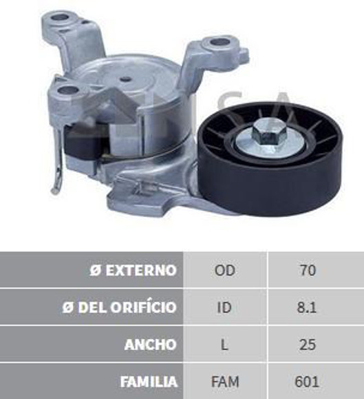 Imagen de TENSOR CORREA ALTERNADOR CITROEN C4/C5-PEUGEOT 307/308