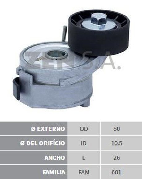 Imagen de TENSOR CORREA ALTERNADOR PEUGEOT 206/207/307/PARTNER
