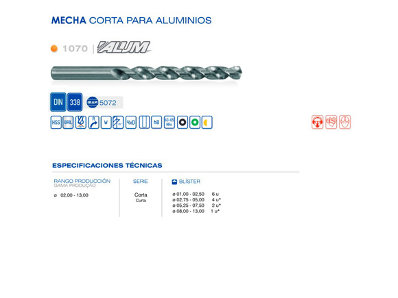 Imagen de MECHA DIN 338W HSS DIAM 6.50 MM PARA TALADRO