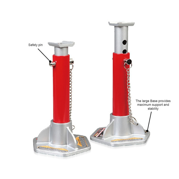 Imagen de PAR DE CABALLETES PROFESIONAL DE ALUMINIO 3T ALT MAX 393MM