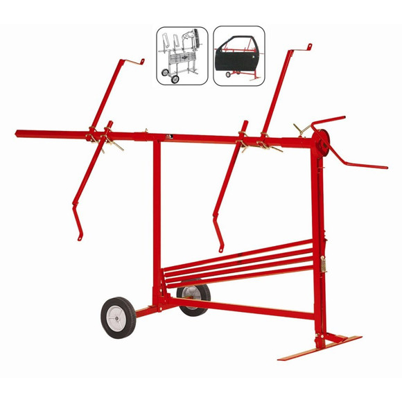 Imagen de RACK SOPORTE DE CHAPISTA CON RUEDAS PARA PINTAR PIEZAS