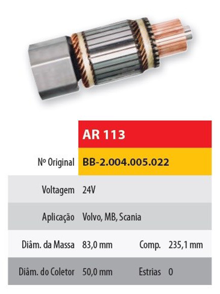 Imagen de INDUCIDO 24V VOLVO/MERCEDES BENZ/SCANIA (235X83X29)
