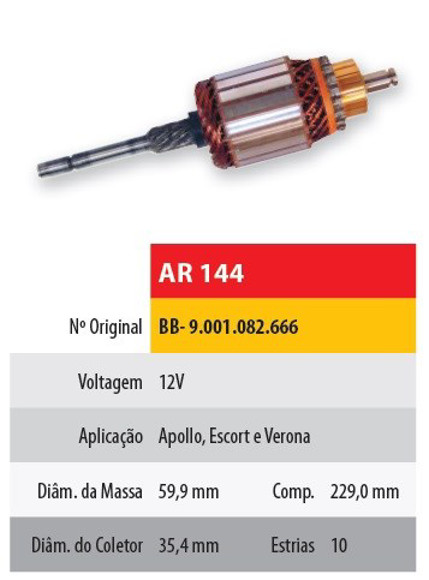 Imagen de INDUCIDO 12V FORD ESCORT/VERONA (229X59.9X10X35.4)