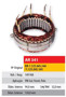 Imagen de ESTATOR 12V 90AMP VOLKSWAGEN GOL/PARATI/POLO (94X124,8X32)