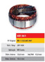 Imagen de ESTATOR 24V 140AMP MERCEDES BENZ 1314/1114 (126X165,3X43,8)