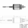 Imagen de INDUCIDO 12V WAPSA M-FERGUSON/PERKINS (285X74X6X40)