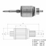 Imagen de INDUCIDO 12V VW GOL/PARATI GEN II/III (204,2X58,9X16X35)
