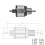 Imagen de INDUCIDO 12V CHEVROLET VECTRA/ASTRA 2.0  (123X55X11X32,3)