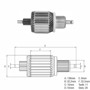 Imagen de INDUCIDO 12V VW GOL 1.6D HASTA EL 1998 (138,3X54,9X11X32,3)