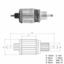 Imagen de INDUCIDO 12V CAMIONES HYUNDAI 12V (140X50X16X30)