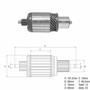 Imagen de INDUCIDO 12V DELCO REMY 29MT (10515833) (161,6X60,2X12X36)