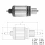 Imagen de INDUCIDO 12V TRACTORES CASE/VALTRA (176X62,5X15X35)