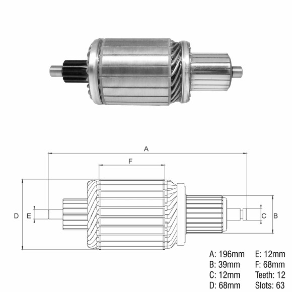 Imagen de INDUCIDO 24V VW CONSTELATION/M-BENZ AXOR (ARR MITSUBISHI)