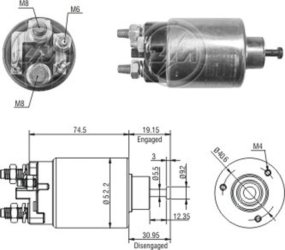 Imagen de AUTOMATICO ARRANQUE CHEVROLET S10/VECTRA/SAIL/CELTA C/DELCO