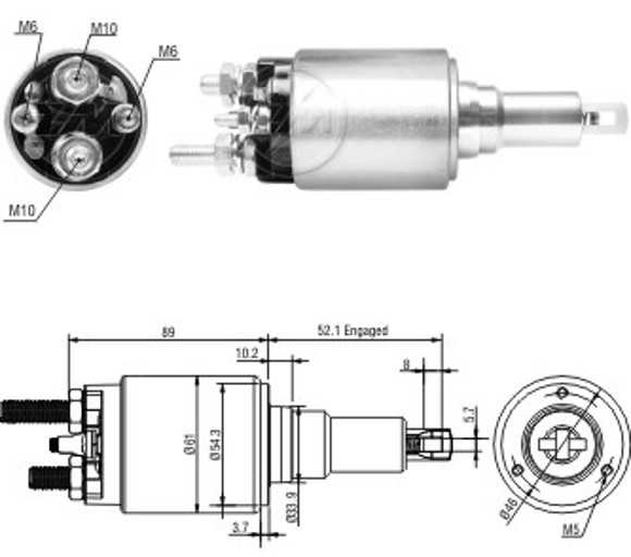 Imagen de AUTOMATICO ARRANQUE SCANIA P230/270/310/340 C/REDUCTOR 24V
