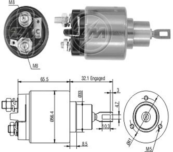 Imagen de AUTOMATICO ARRANQUE FIAT/VW/CHEVROLET/FORD DIESEL 3 TORNILLO