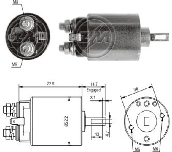 Imagen de AUTOMATICO ARRANQUE NISSAN SENTRA C/HITACHI