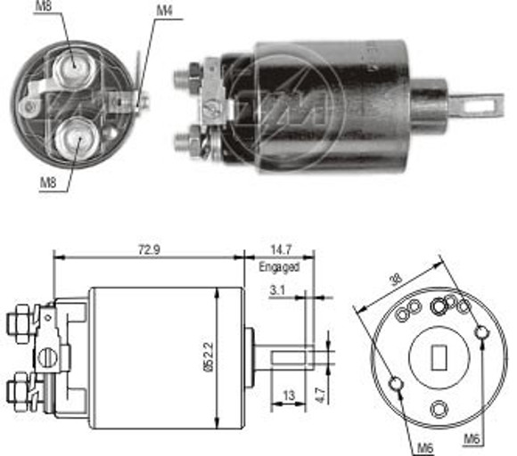 Imagen de AUTOMATICO ARRANQUE NISSAN D21/SENTRA/SUNNY C/HITACHI