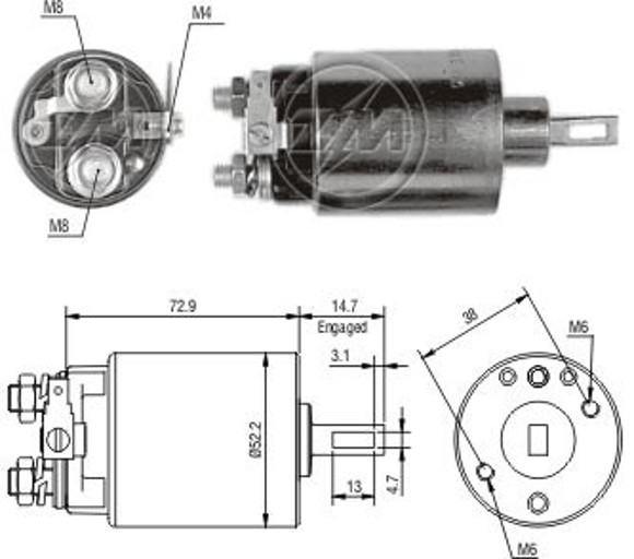 Imagen de AUTOMATICO ARRANQUE ISUZU 1.5 CHEVR CHEVETTE 1.8 C/HITACHI