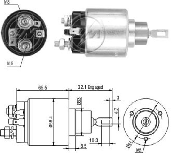 Imagen de AUTOMATICO ARRANQUE CHEVROLET KADETT/MONZA 1.8 C/BOSCH