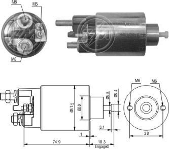 Imagen de AUTOMATICO ARRANQUE CITROEN BERLINGO/C15 C/MITSUBISHI