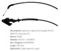 Imagen de CABLE CAPOT CON MANIJA FORD FIESTA 1.6 2014 1710MM