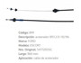 Imagen de CABLE DE ACELERADOR FORD ESCORT XR3/VERONA 2.0I 1993 1160MM