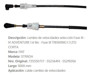 Imagen de CABLE SELECTOR DE CAMBIOS FIAT STRADA 1.6 16V 1095MM